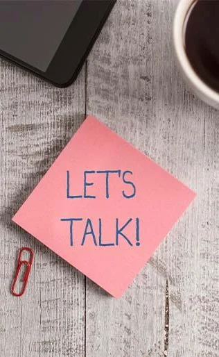 Let's talk sticky note